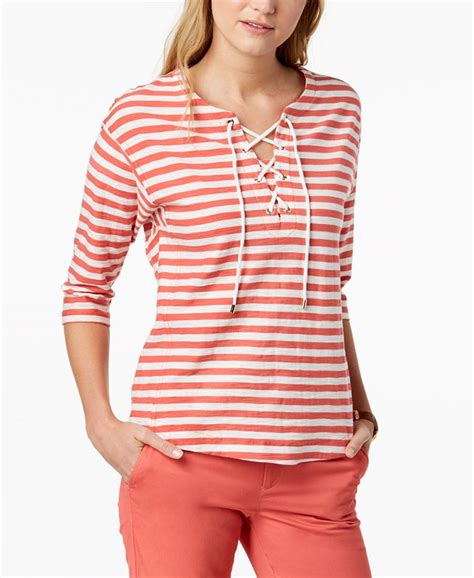 tommy hilfiger petite tops